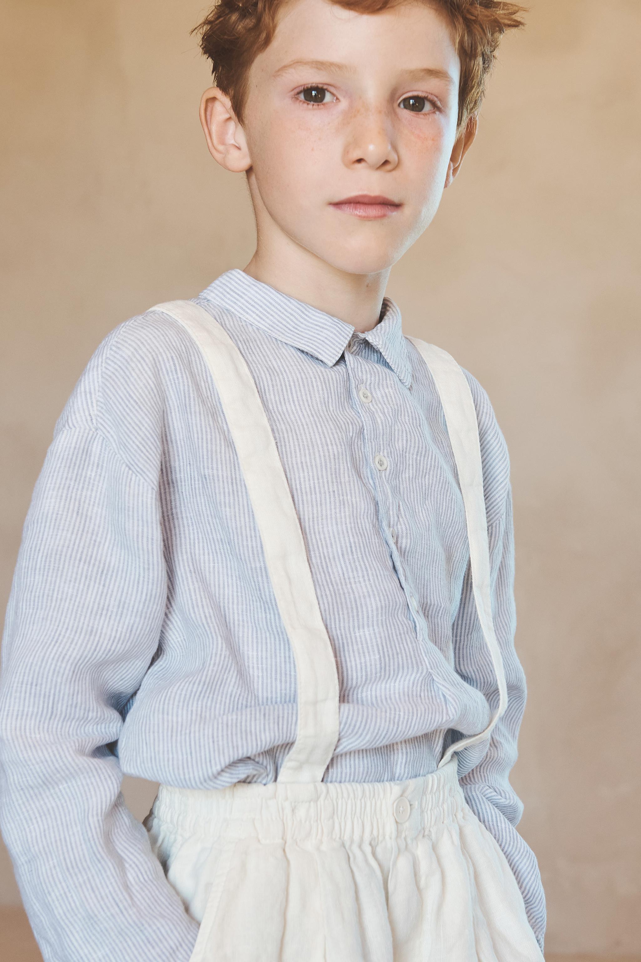 YEARS / LIMITED EDITION 100% LINEN STRIPED SHIRT